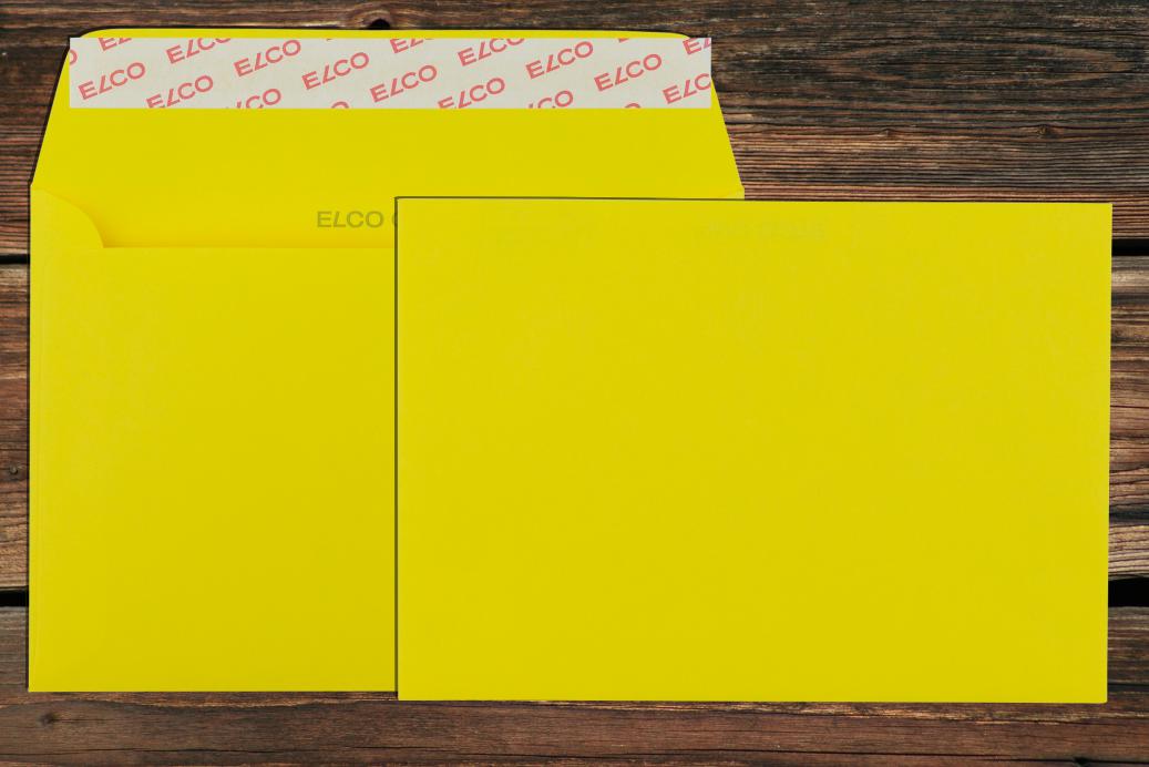 Briefhüllen C6 114x162 mm Haftklebend Intensivgelb 100 g/qm